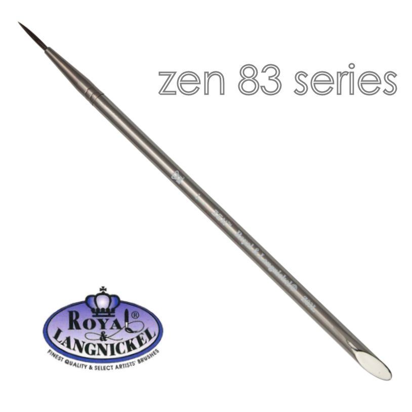 Artist acrylic watercolour brushes synthetic hair Royal & Langnickel Zen - Picture 26 of 37