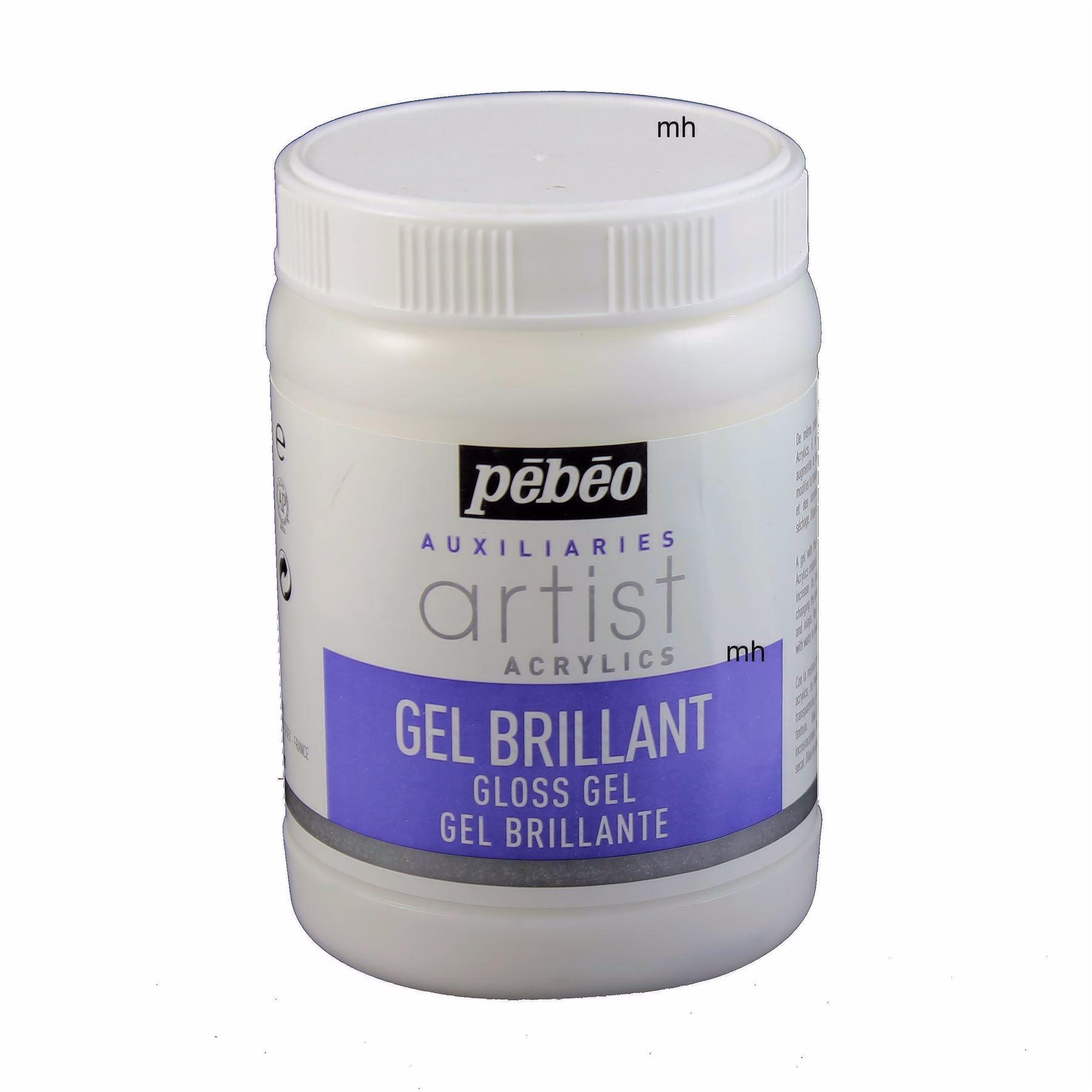 Pebeo Auxiliaries Artist Acrylic Gloss Gel 250ml acrylic medium pot