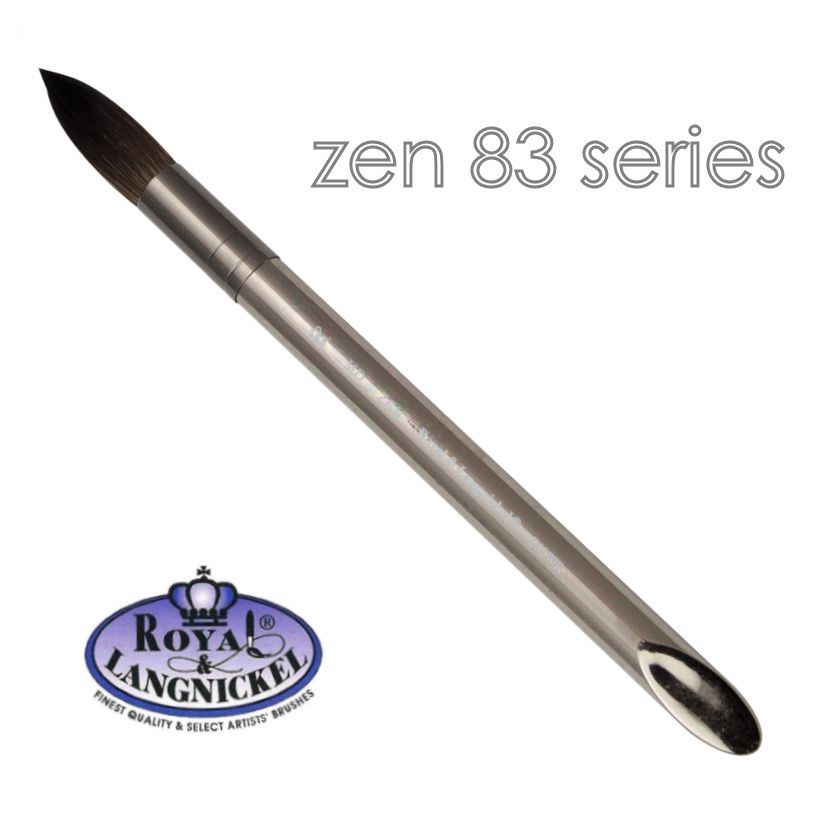 Artist acrylic watercolour brushes synthetic hair Royal & Langnickel Zen - Picture 13 of 37