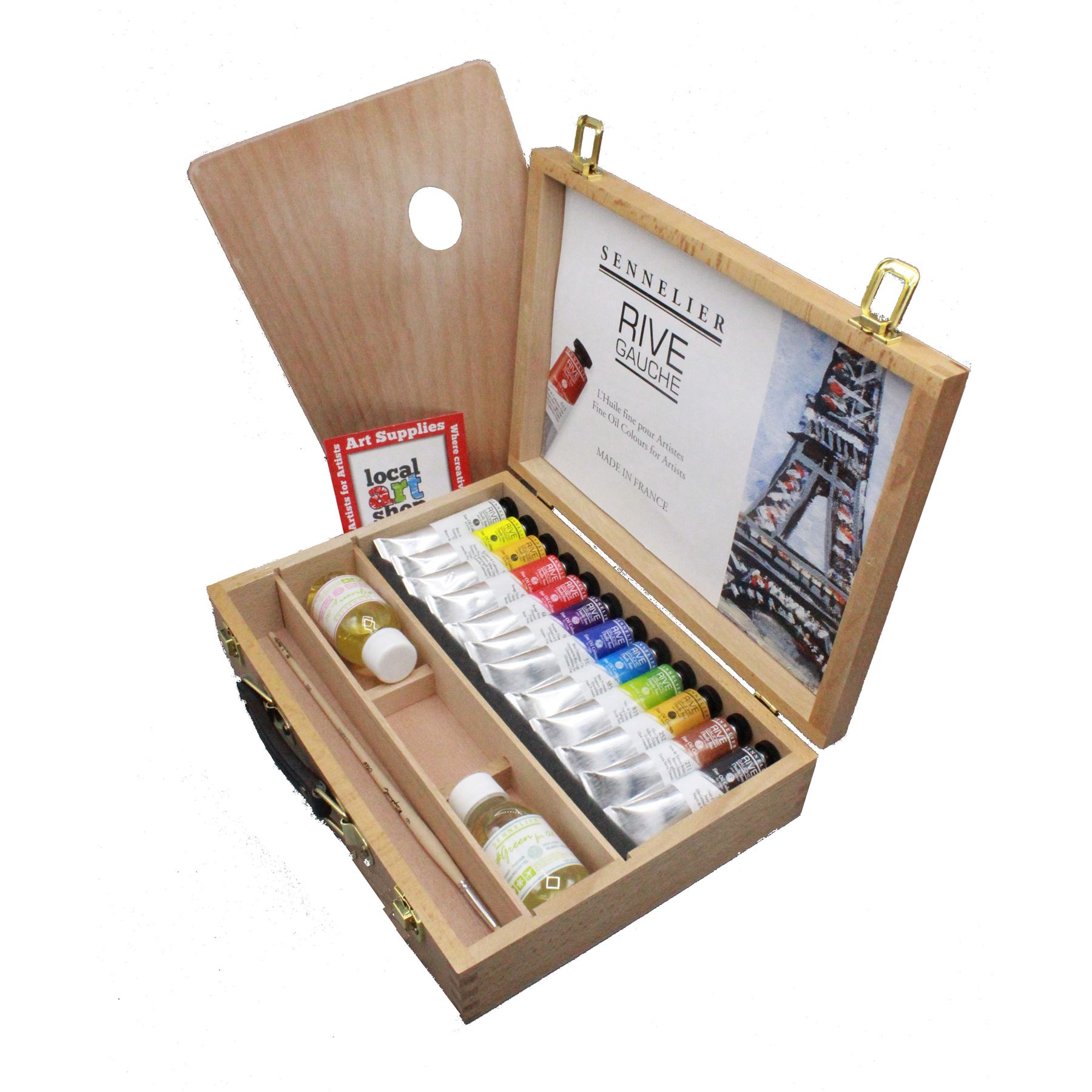 Oil paint sets Sennelier Rive Gaughe fine quality oil paint wooden box