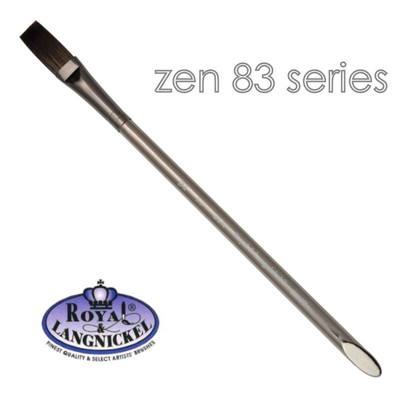 Artist acrylic watercolour brushes synthetic hair Royal & Langnickel Zen - Picture 23 of 37