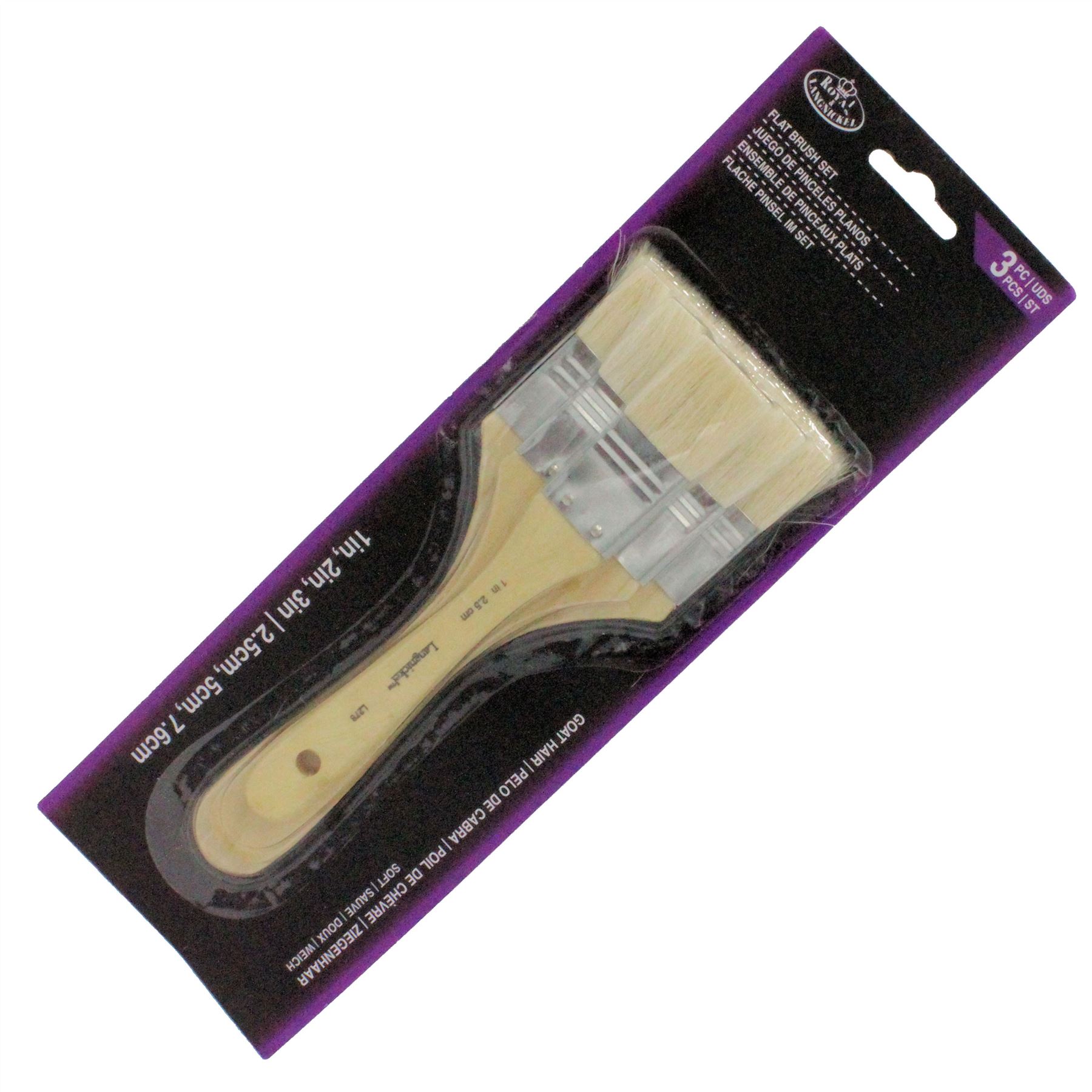 Large area brushes 1" 2" 3" artists paint brush sets inches Wash Firm Soft - Picture 3 of 20