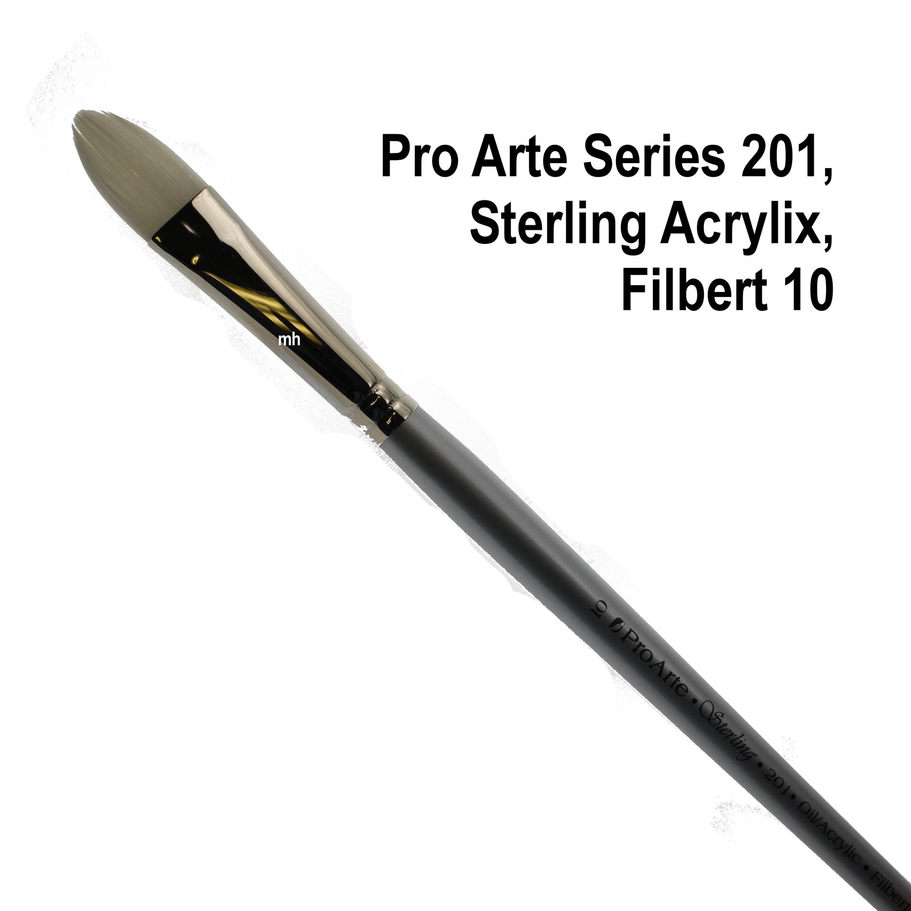 Pro Arte Series 201 Filbert Stirling Brush Tool for Acrylic and Oil Painters - Picture 7 of 8