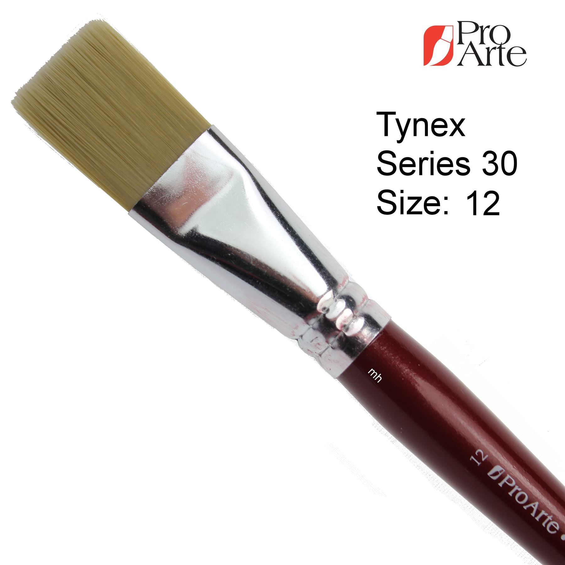 Pro Arte Series 30, Nylon Brushes, Flat childrens junior paint brush oil acrylic - Picture 7 of 7