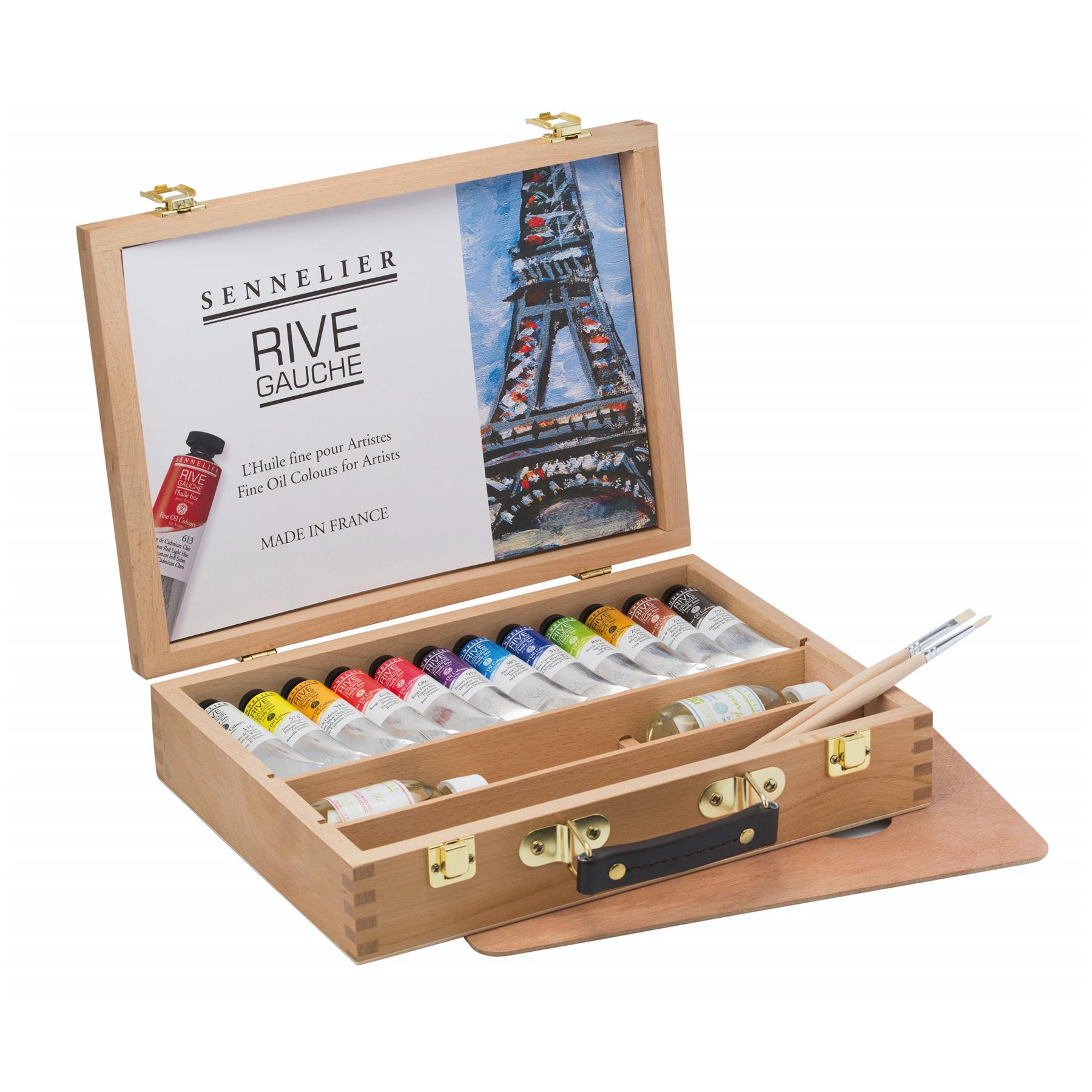 Oil paint sets Sennelier Rive Gaughe fine quality oil paint wooden box