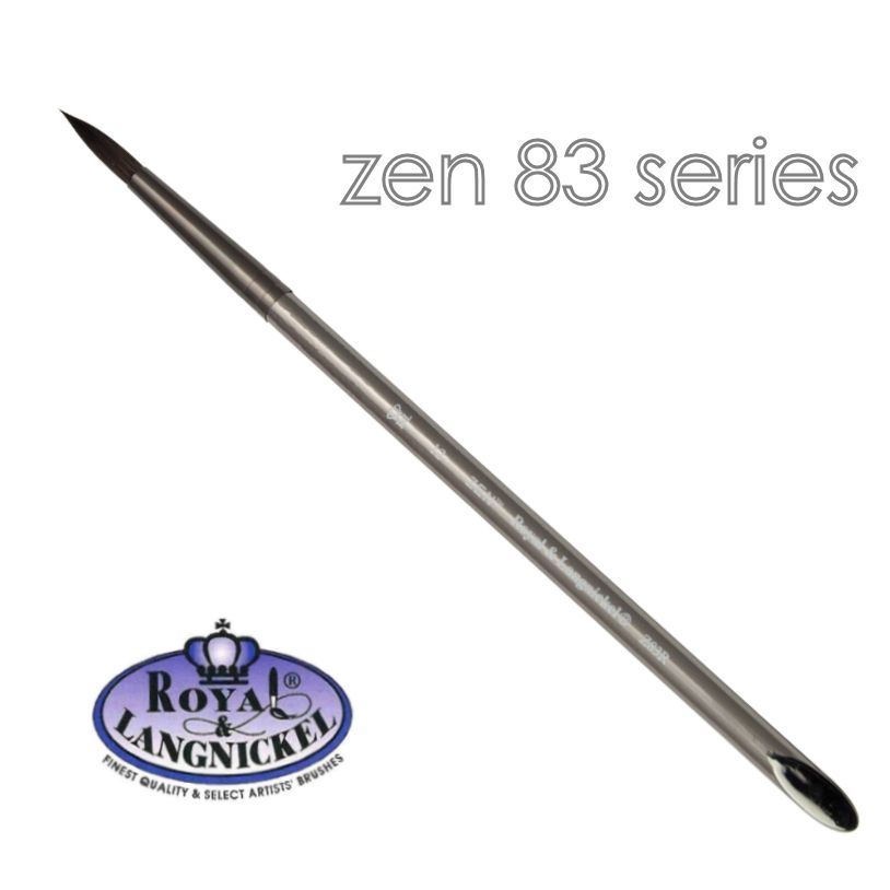 Artist acrylic watercolour brushes synthetic hair Royal & Langnickel Zen - Picture 18 of 37