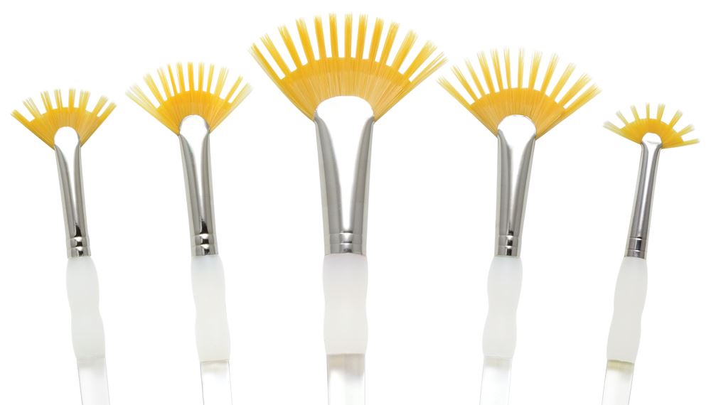 Royal & Langnickel brushes aqualon wisp paint brush fan flat filbert - Picture 7 of 8