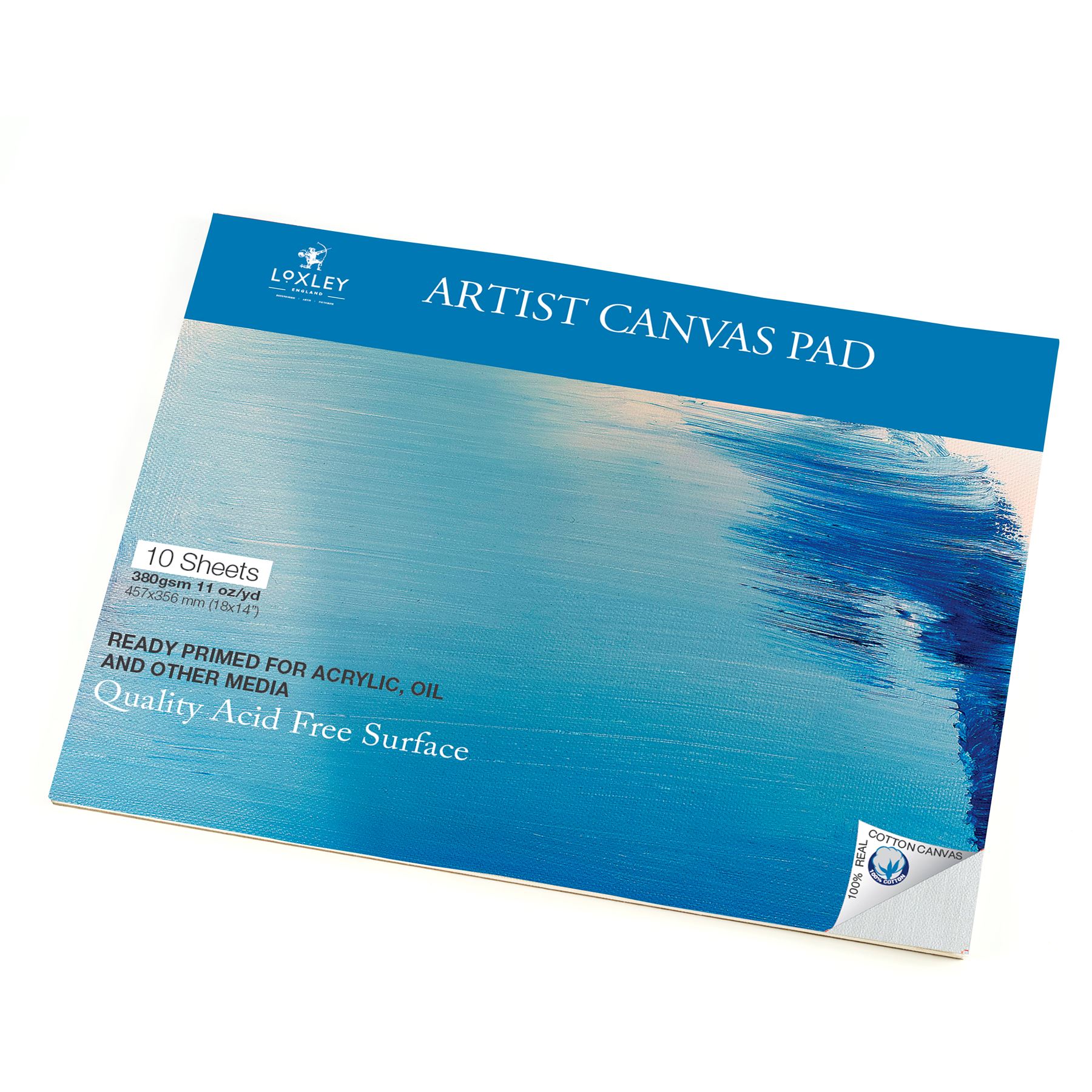 Loxley primed canvas pad artists cotton canvas sheet 18x14" eBay