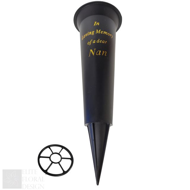 Grave Vase Spike Funeral Memorial Flower Pot Holder In Loving Memory Container - Picture 14 of 20