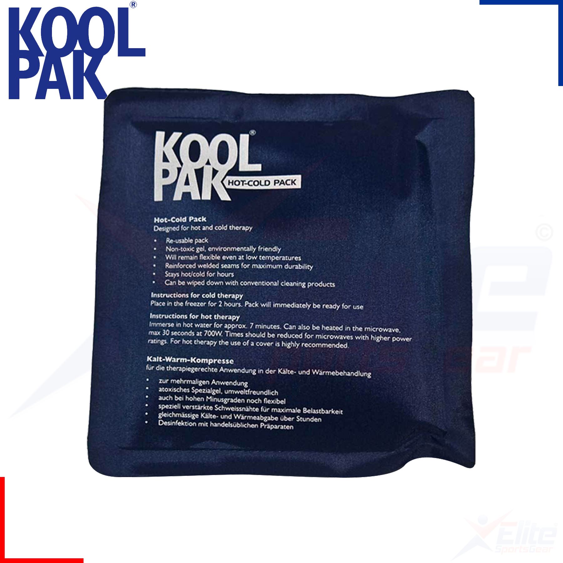 Koolpak Luxury Reusable Hot Cold Pack Gel Ice Heat Pad First Aid Pain