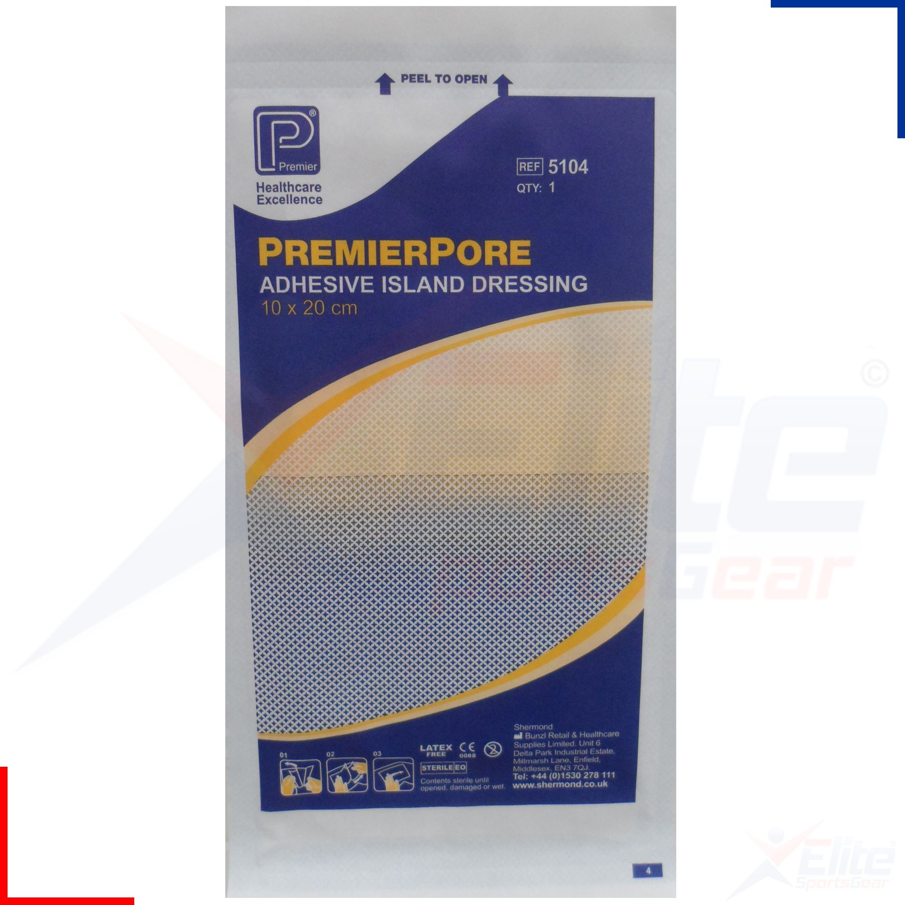 Premierpore Adhesive Island Dressing Medical Surgical 7, 10, 15, 20 or