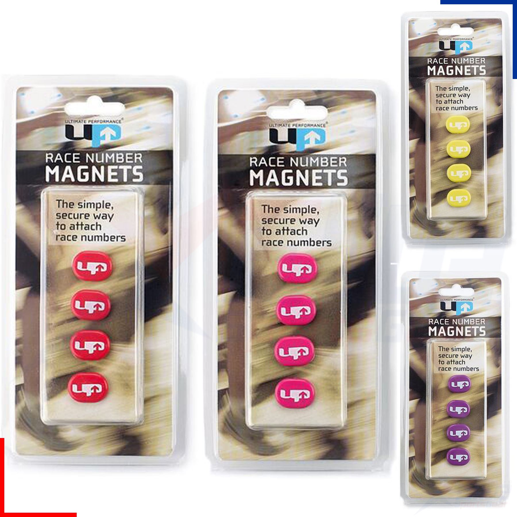 Ultimate Performance Run Bib Race Number Clips Holders Set