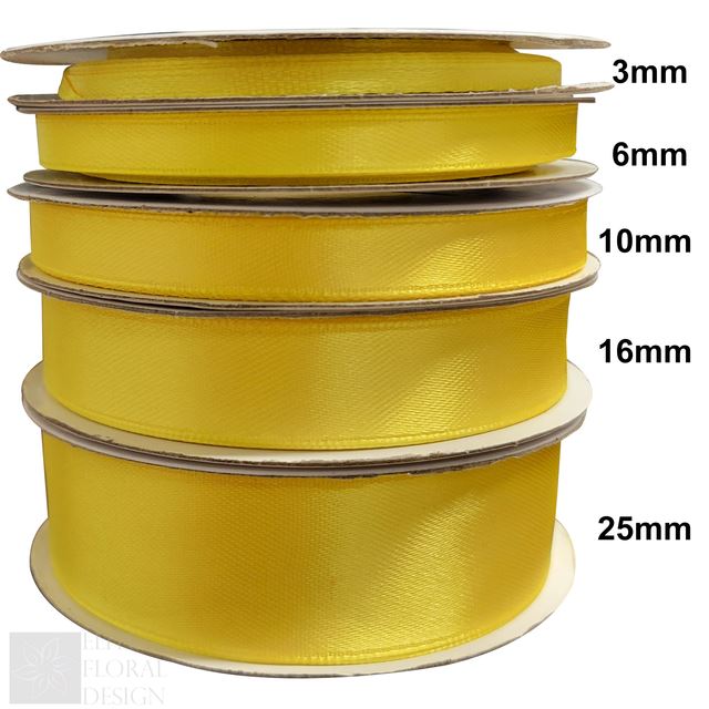 Satin Ribbon Reels Rolls Double Sided Face 25 Metre Plain Width 3mm - 25mm Craft - Picture 22 of 22