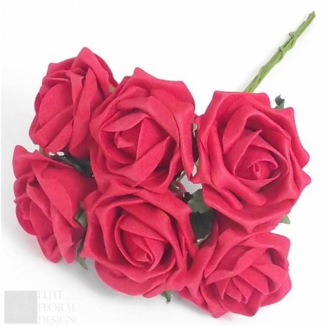 24 Antique Pink Colourfast Roses Weddings Wholesale 6.5 cm Diameter