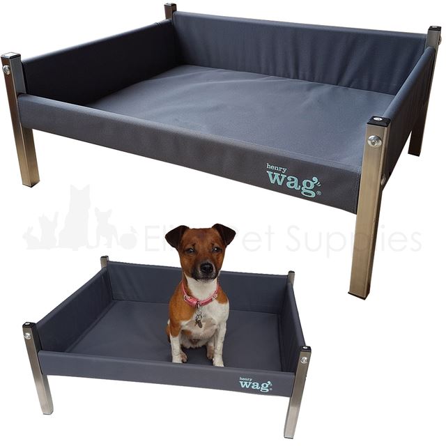 Henry Wag Elevated Dog Bed Raised Strong Pet Sofa Grey eBay