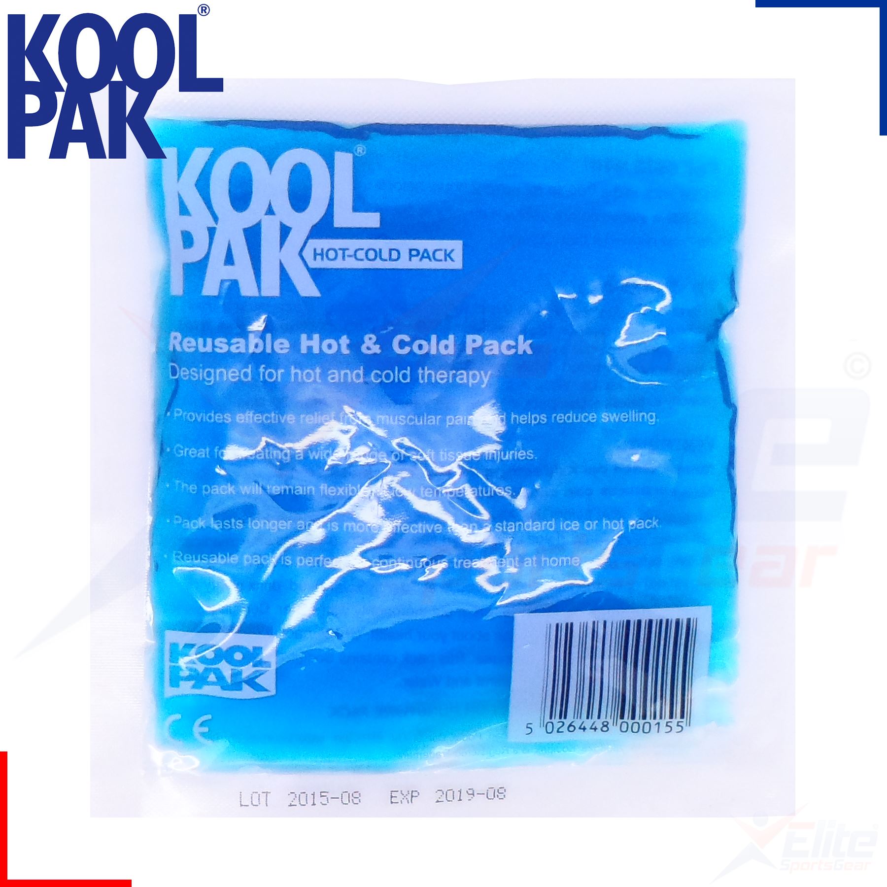Koolpak Reusable Hot Cold Ice Gel Pack First Aid Medical Sports Heat or