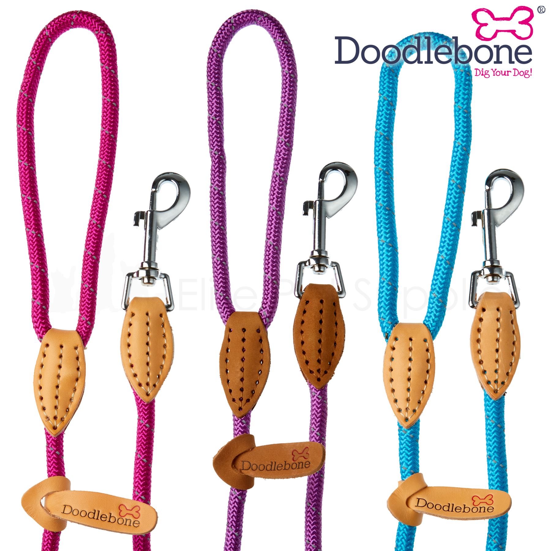 Doodlebone Standard Rope Lead Dog Puppy Walking 3 Colours eBay