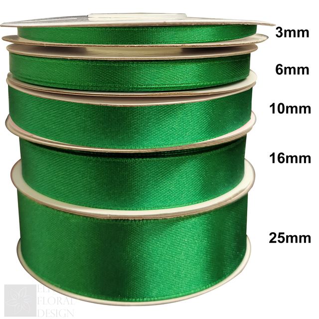 Satin Ribbon Reels Rolls Double Sided Face 25 Metre Plain Width 3mm - 25mm Craft - Picture 9 of 22