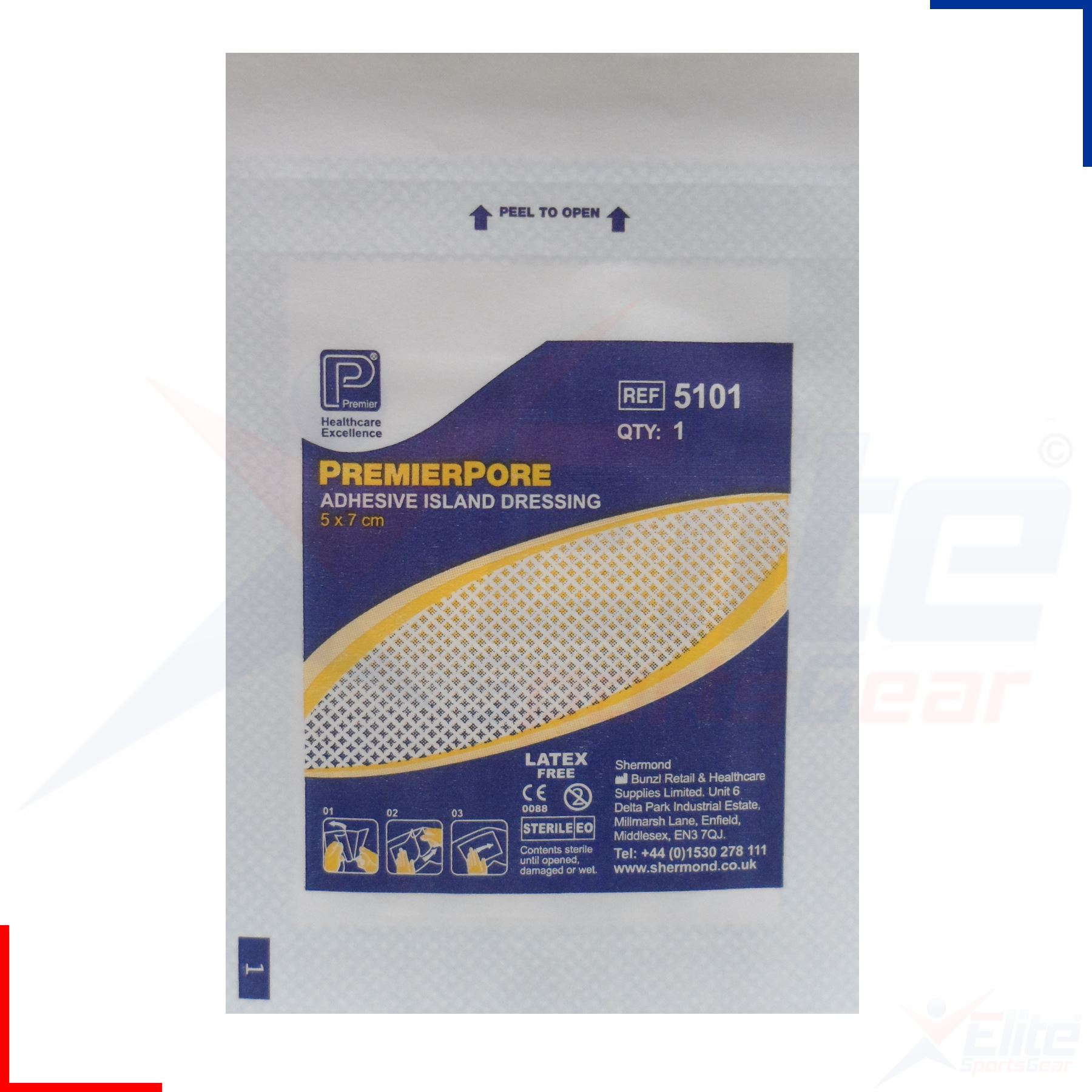 Premierpore Adhesive Island Dressing Medical Surgical 7, 10, 15, 20 or