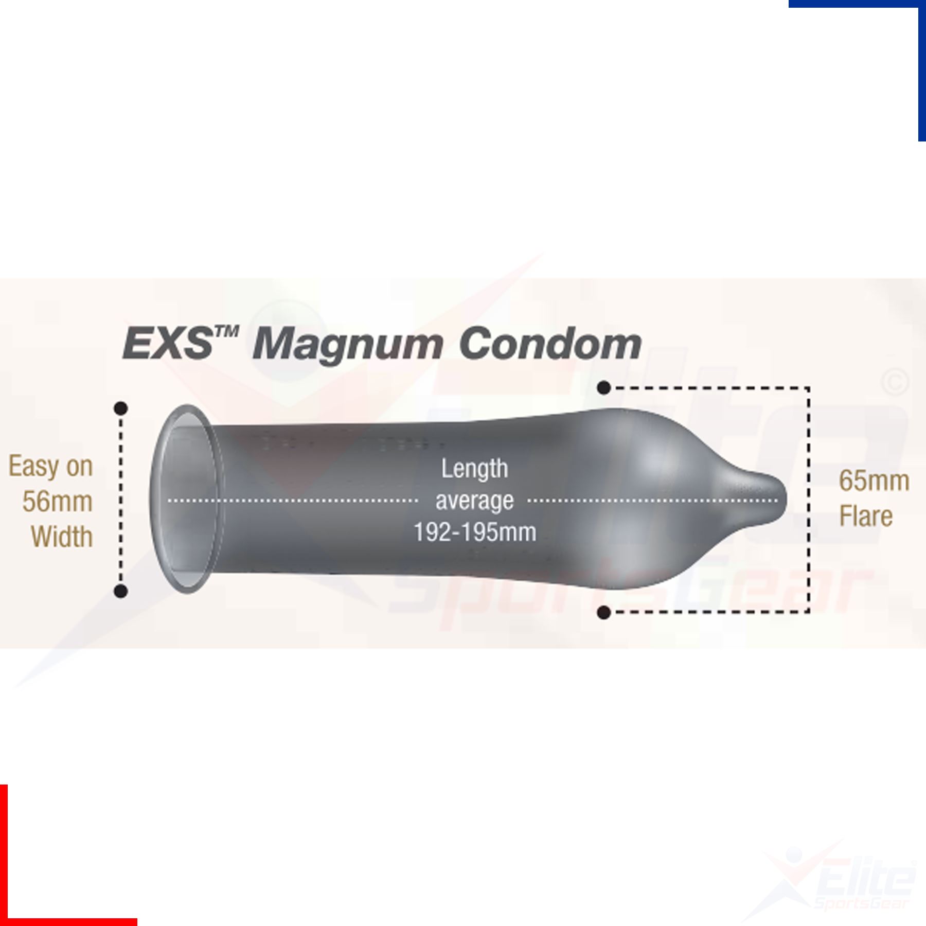 EXS Latex Condoms XL Magnum Extra Large Wider Bigger Man Discreet eBay
