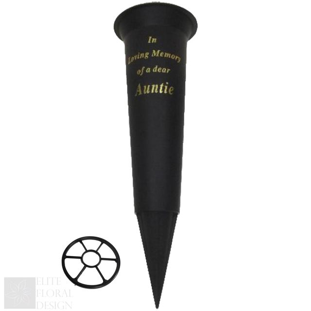 Grave Vase Spike Funeral Memorial Flower Pot Holder In Loving Memory Container - Picture 2 of 20