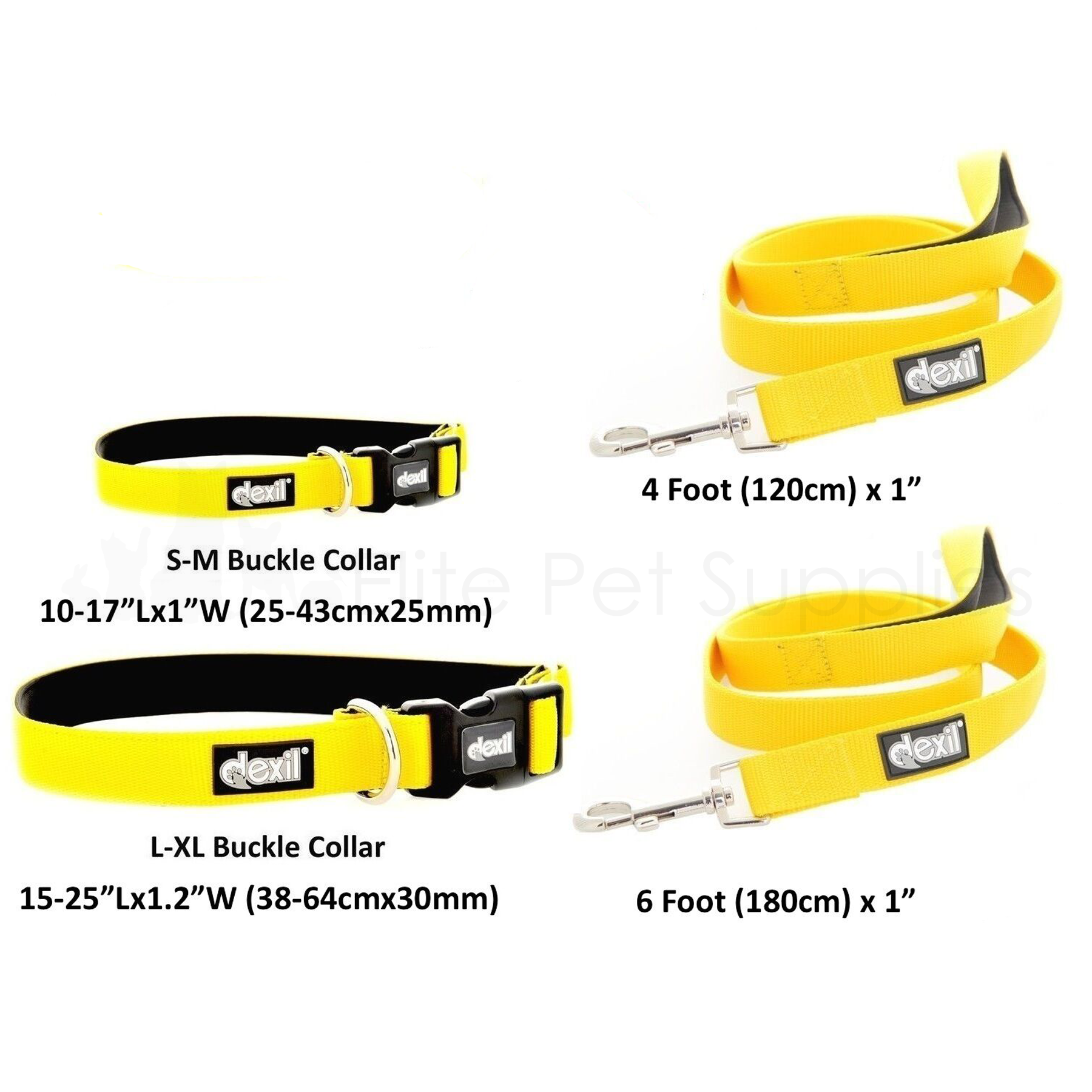 Dexil Padded Dog Lead or Collar 4 6 Foot Neoprene Elite Range eBay