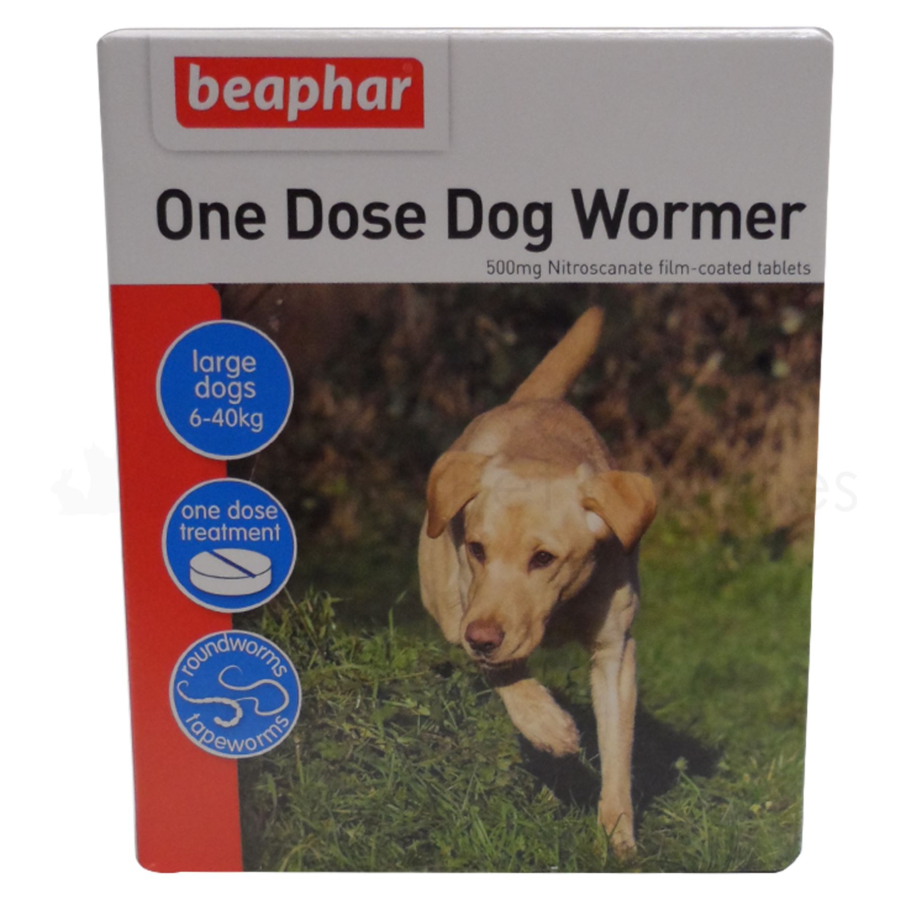 Beaphar One Dose Wormer Tablet Worming for Small, Medium or Large Dogs