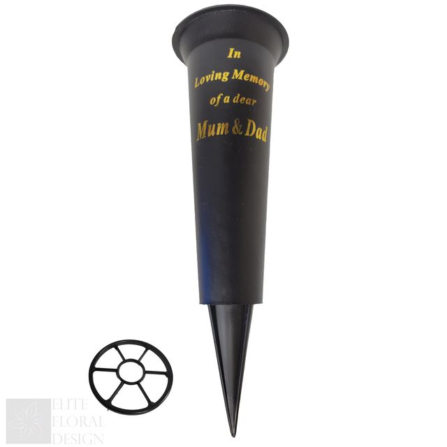 Grave Vase Spike Funeral Memorial Flower Pot Holder In Loving Memory Container - Picture 12 of 20
