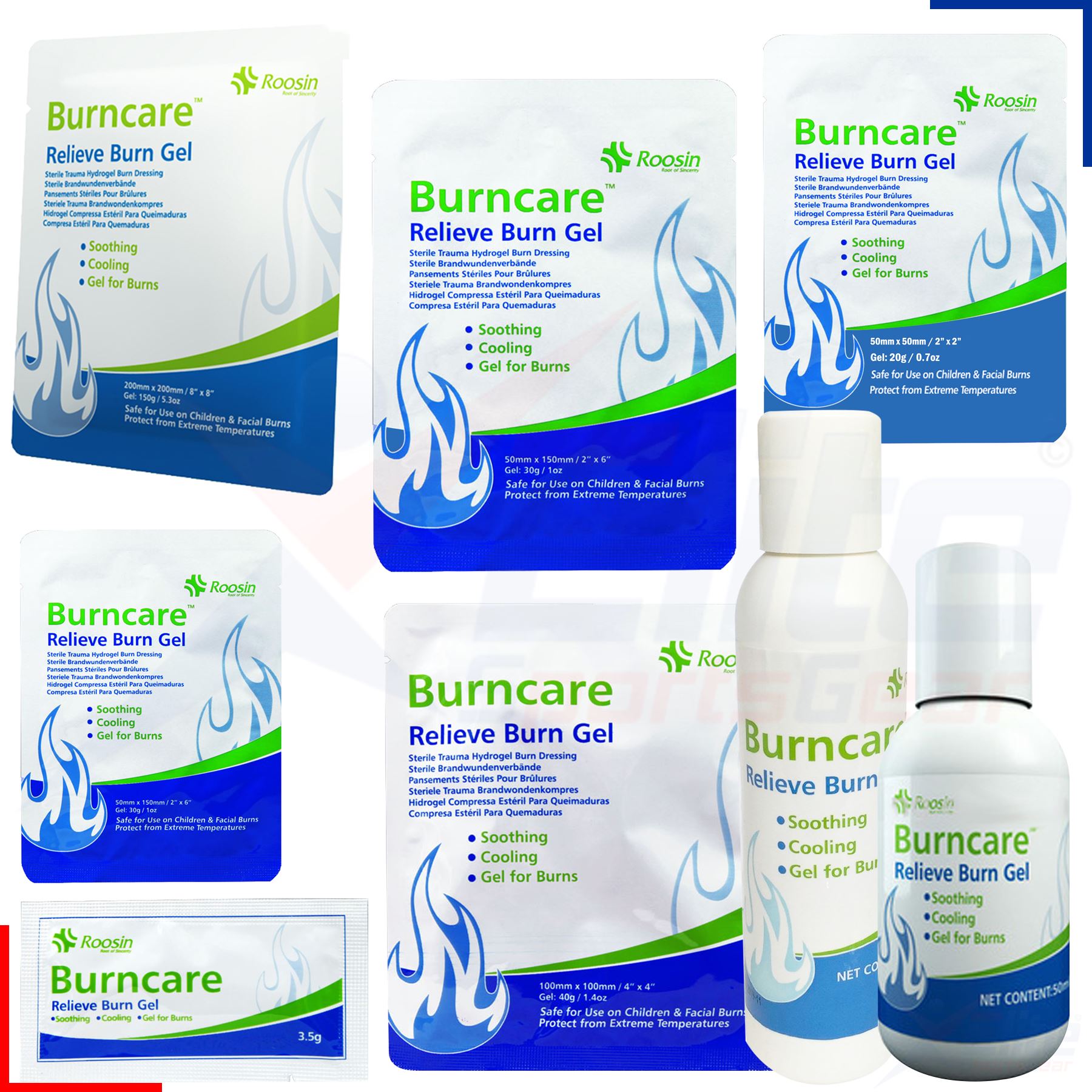 Burncare Hydrogel Burn Relief Gel Dressing Scalds Care First Aid ...