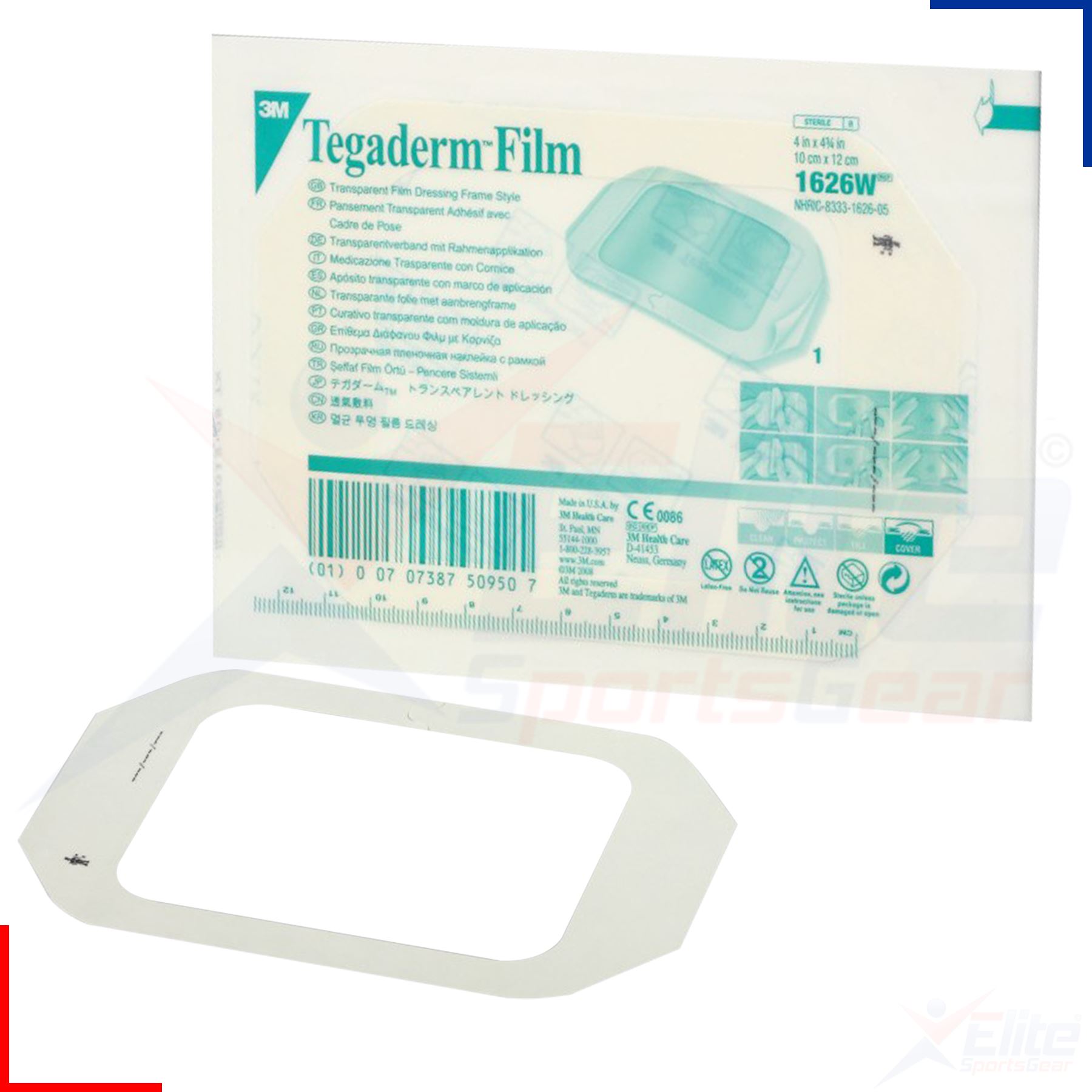 3m Tegaderm 1626w Film medizinische Wunde Tattoo IV Film Verband 10cm x