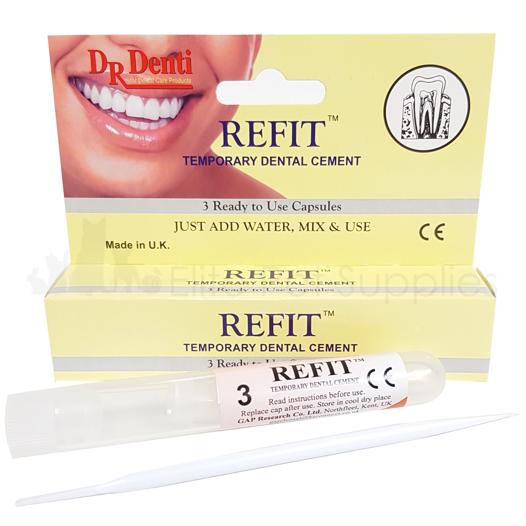 DR Denti Refit Temporary Dental Cement Capsules 5031966009122 eBay