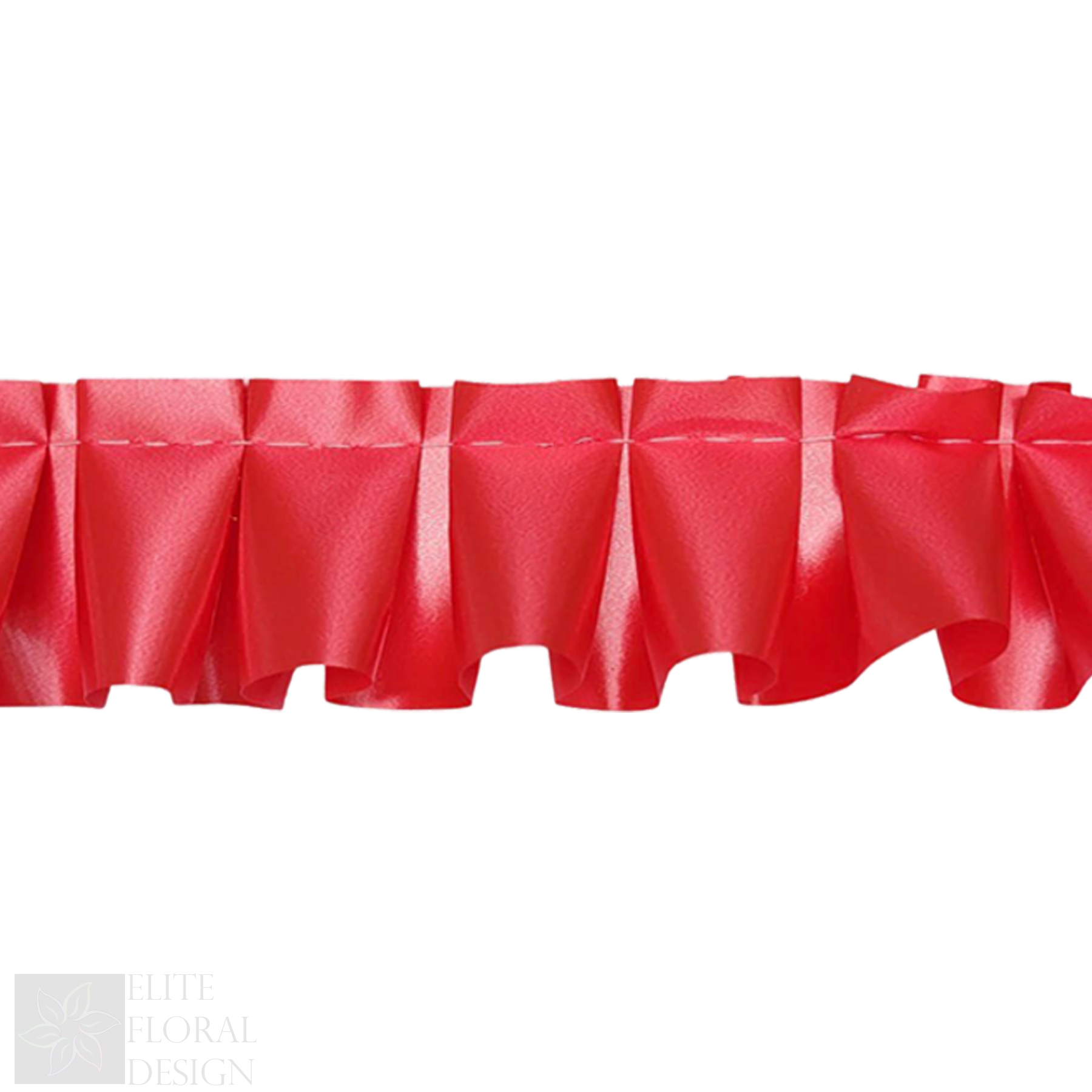 Pleated Ribbon Easy Pleat Funeral Tribute Rosette Florist Edging 16 colours