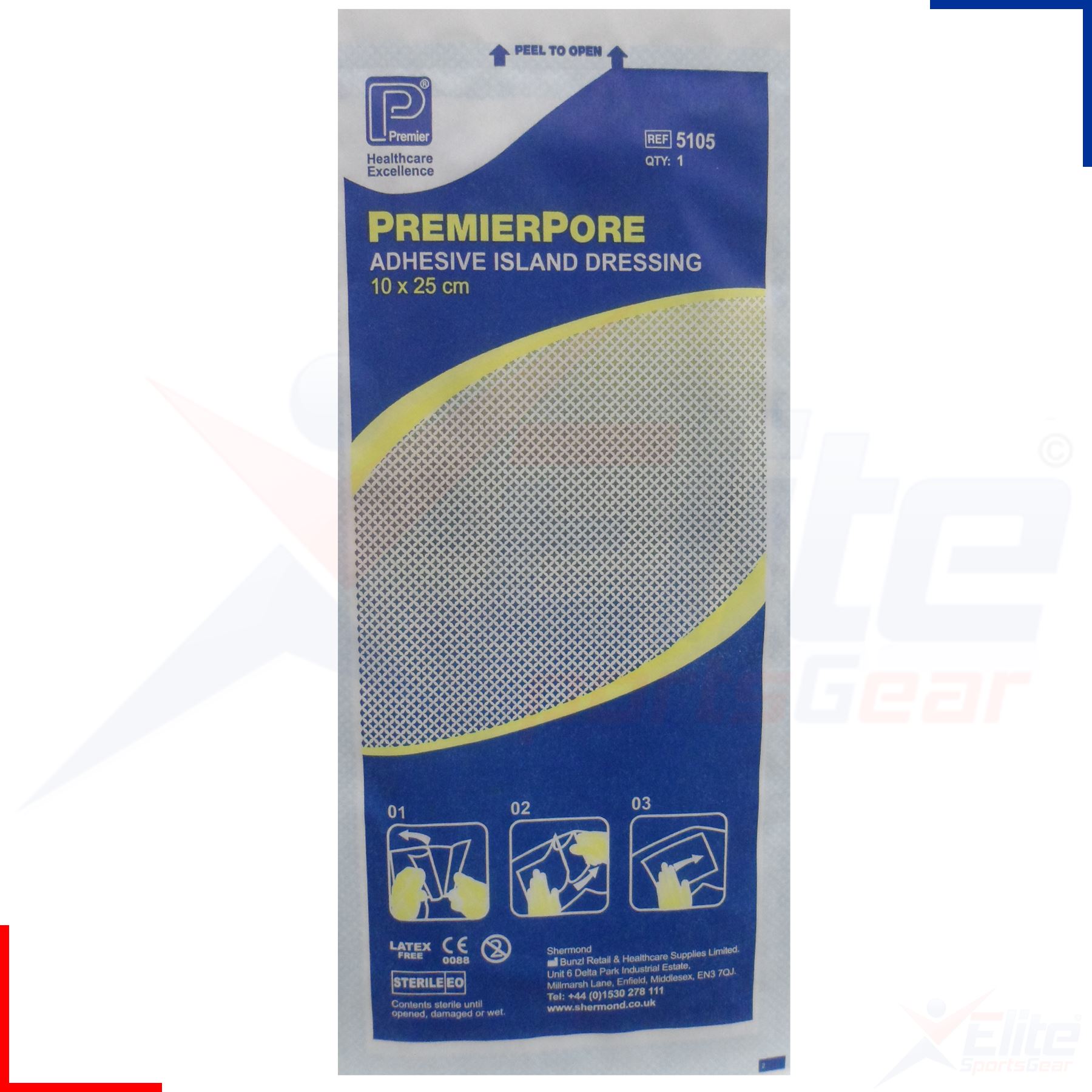 Premierpore Adhesive Island Dressing Medical Surgical 7, 10, 15, 20 or