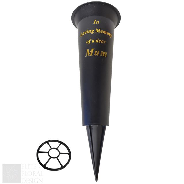 Grave Vase Spike Funeral Memorial Flower Pot Holder In Loving Memory Container - Picture 11 of 20