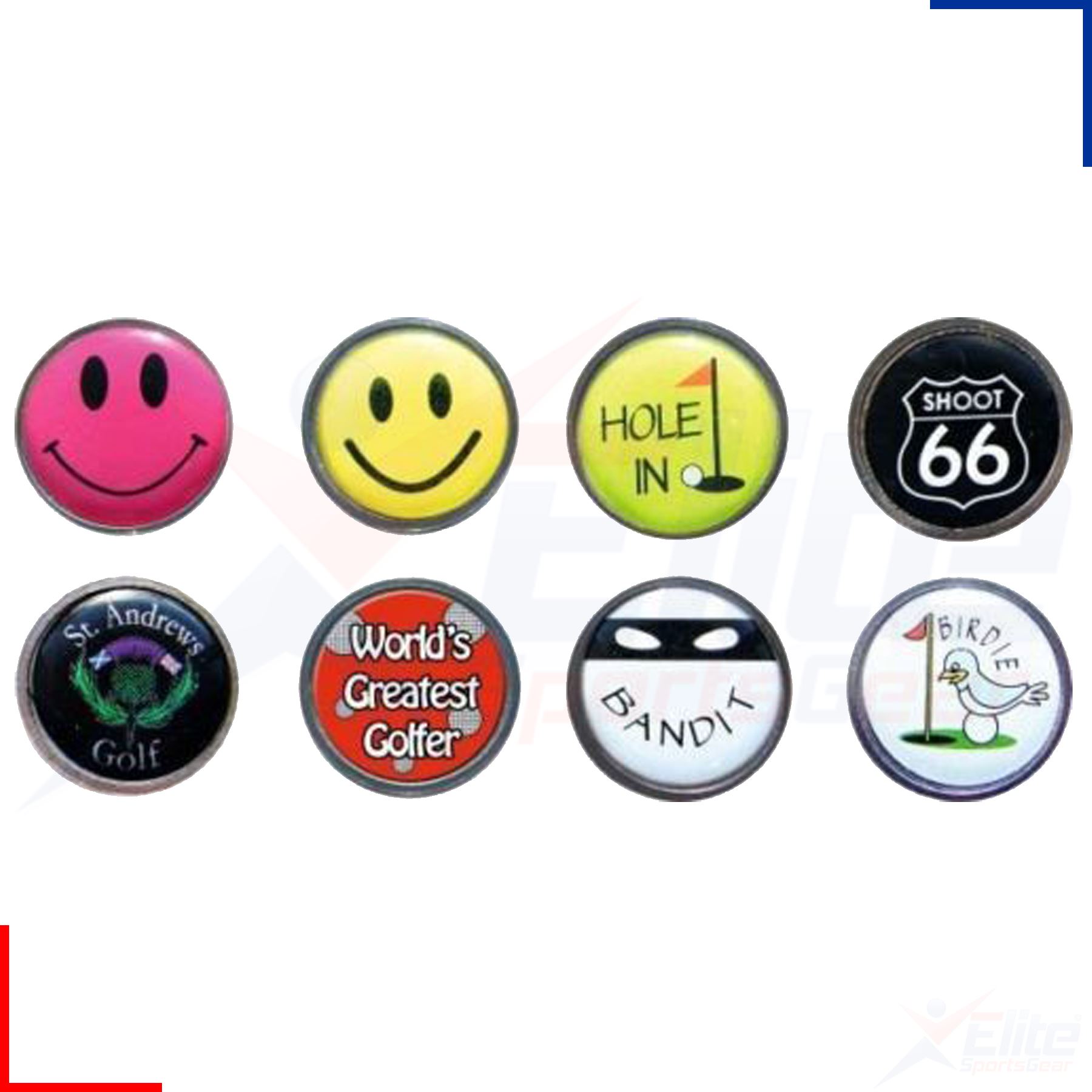 Novelty Metal Golf Ball Markers 8 Designs To Choose From Joke/Gift