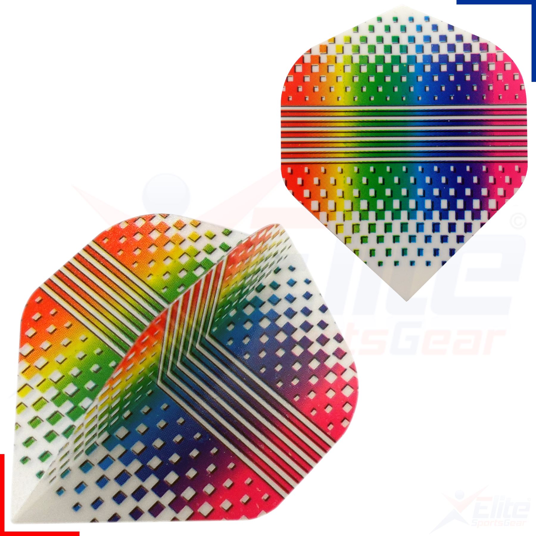 RAINBOW STANDARD SHAPED POLY METRONIC DARTS FLIGHTS RAINBOW STANDARD SHAPED POLY METRONIC DARTS FLIGHTS