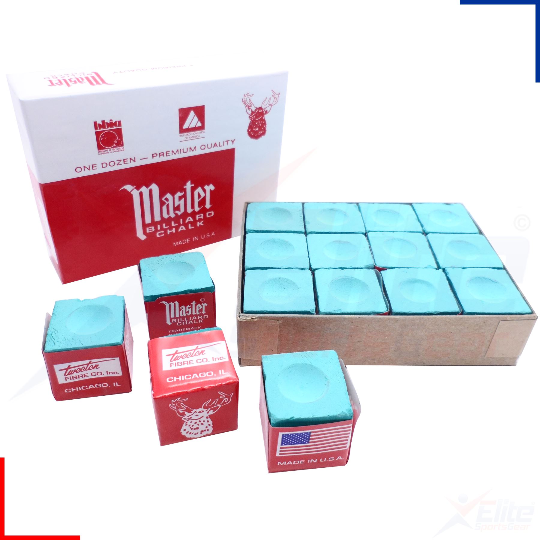 Box mit 12 W/ürfel Billard Queue Billard Zubeh/ör f/ür Snooker Pool Blau Gr/ün