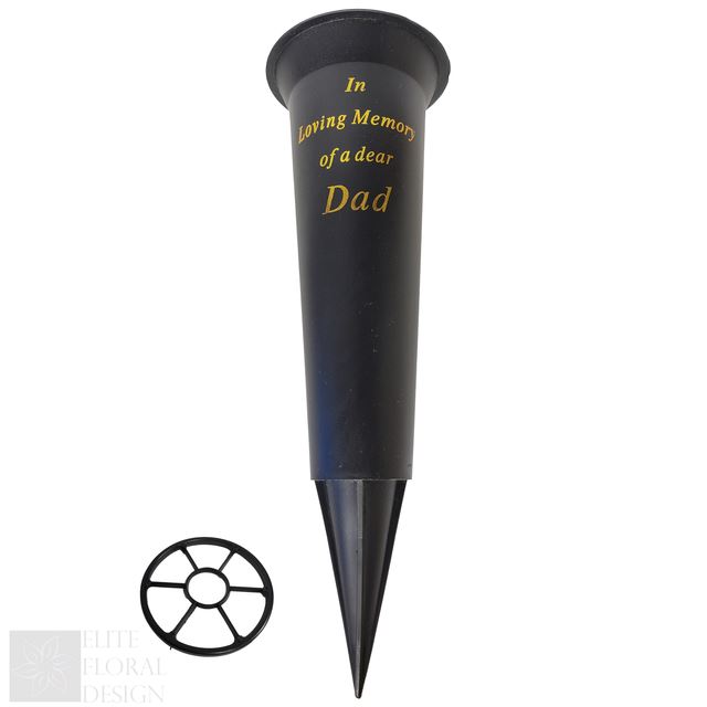 Grave Vase Spike Funeral Memorial Flower Pot Holder In Loving Memory Container - Picture 4 of 20