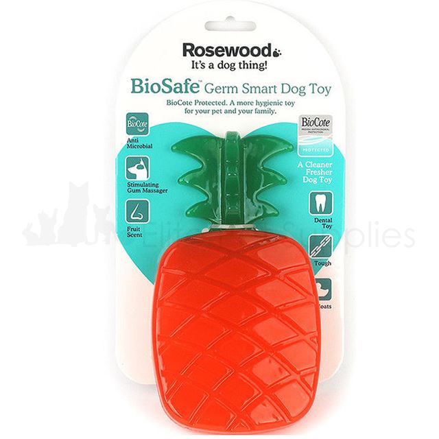 Biosafe Dog Toy Dental Chew Antibacterial Fruit Scented Floating Squeaky - Picture 5 of 5