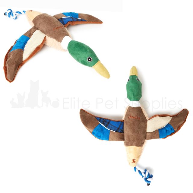 Joules Dog Toy Fox Pheasant Duck Plush Teddy Rope Tug Play Squeaky eBay