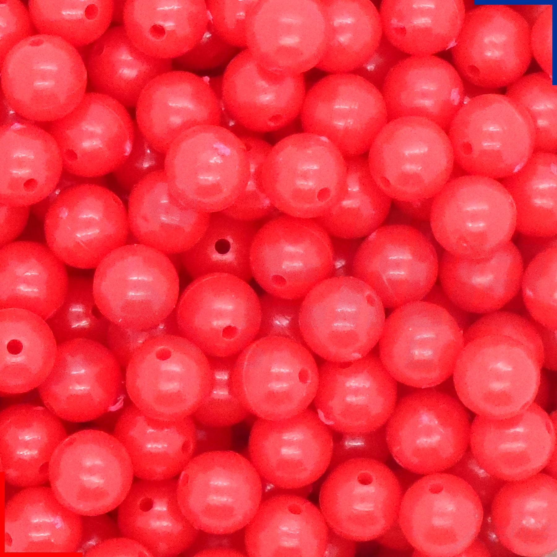 Sea Fishing Beads 6 or 8 mm Mixed Colours 5, 25, 50, 100, 250, 500