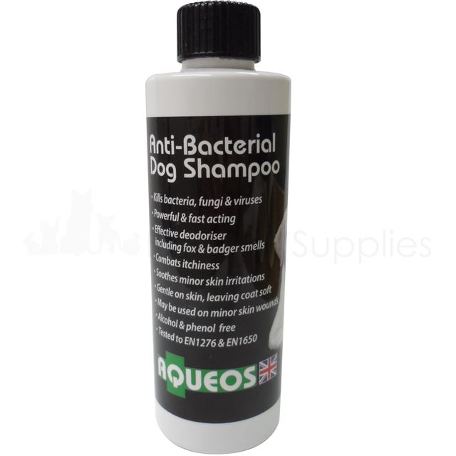 Aqueos Anti Bacterial Dog Shampoo For Itchy Dogs and Skin 200ml or 1