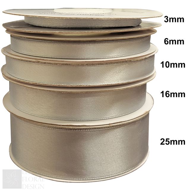 Satin Ribbon Reels Rolls Double Sided Face 25 Metre Plain Width 3mm - 25mm Craft - Picture 18 of 22