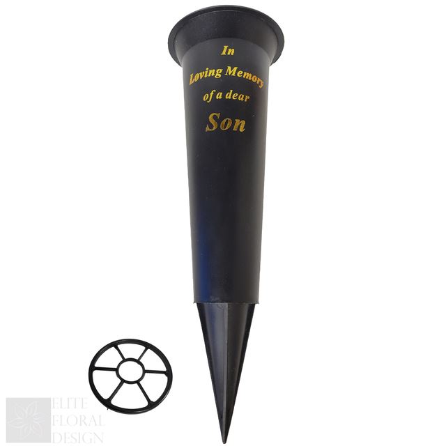 Grave Vase Spike Funeral Memorial Flower Pot Holder In Loving Memory Container - Picture 17 of 20
