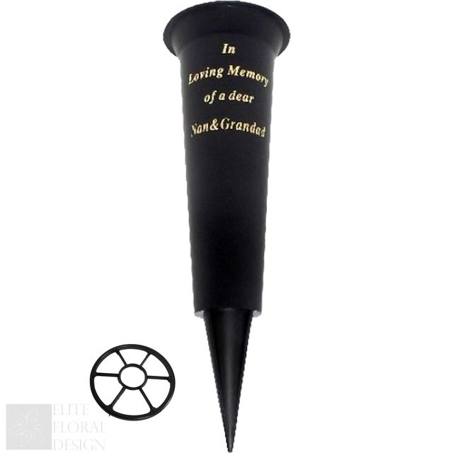 Grave Vase Spike Funeral Memorial Flower Pot Holder In Loving Memory Container - Picture 15 of 20