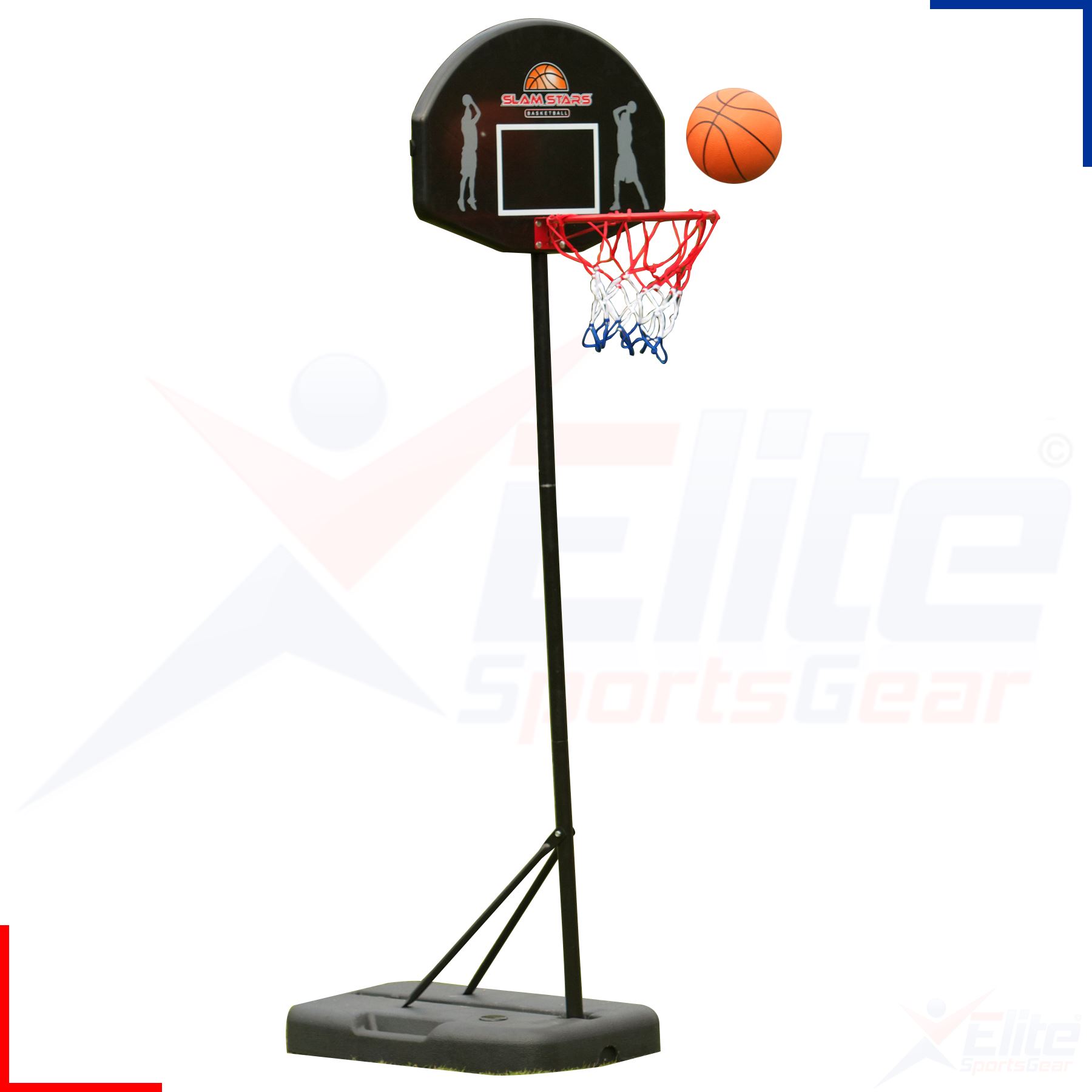 Junior Outdoor Basketball Stand Net Hoop Adjustable Set Water Tank Base