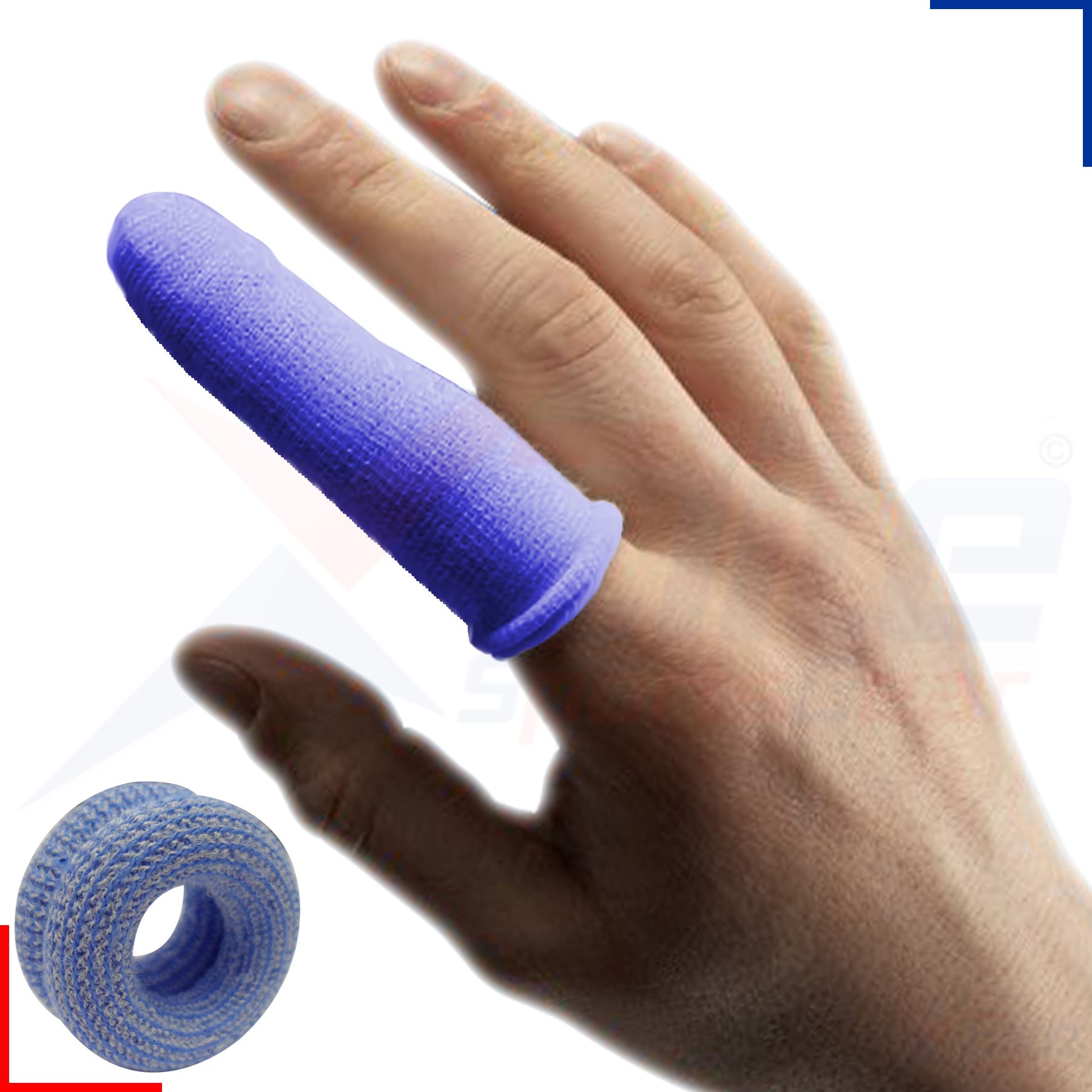 Tubular Finger Cot Bob Buddies Protective Catering Dressing White