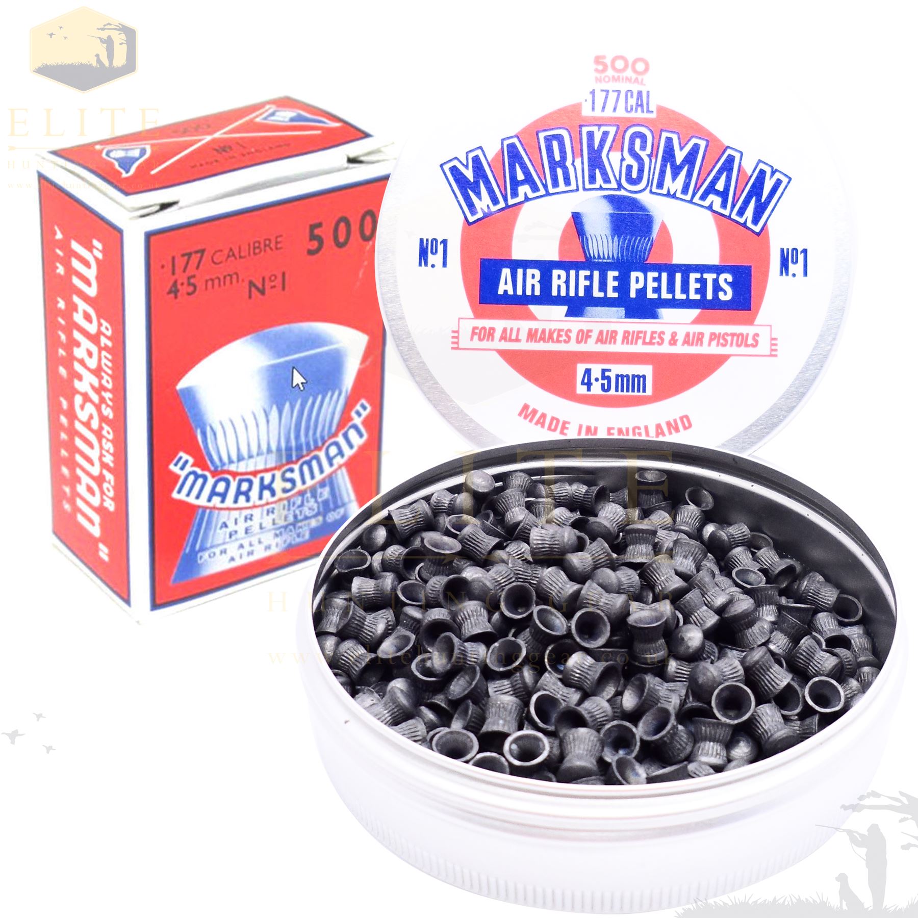 Marksman .177 .22 Domed Pointed Airgun Rifle Pistol Hunting Lead