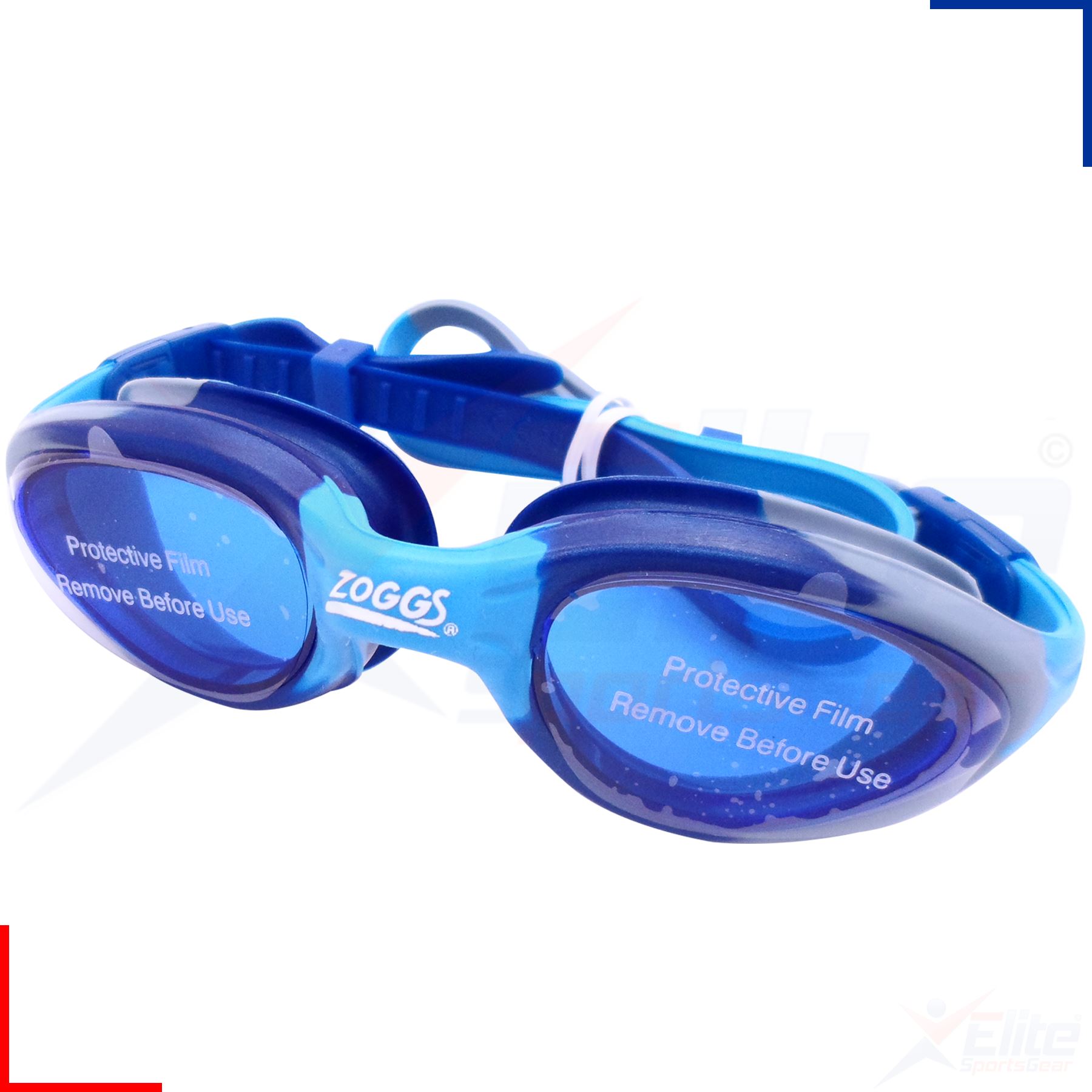 Zoggs Swimming Goggles - Super Seal Junior Boys/Girls Childrens Blue/Pink/Camo - Picture 2 of 4