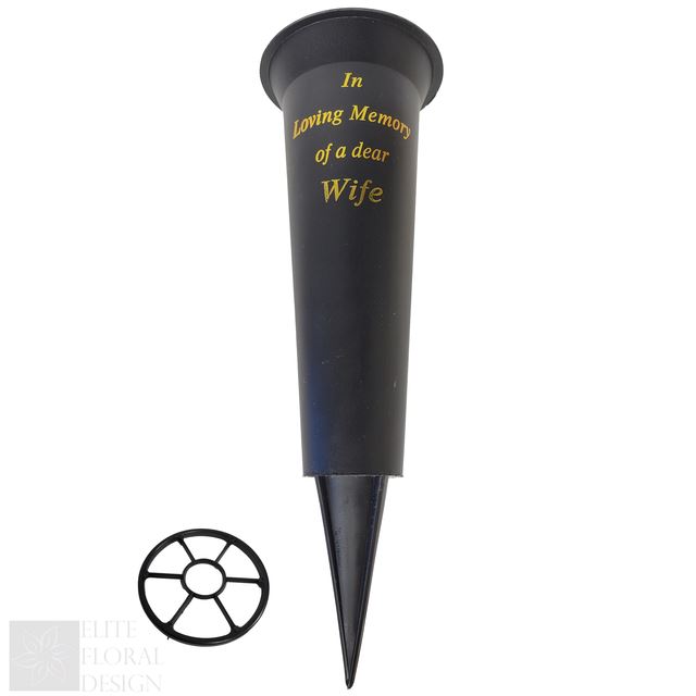 Grave Vase Spike Funeral Memorial Flower Pot Holder In Loving Memory Container - Picture 19 of 20